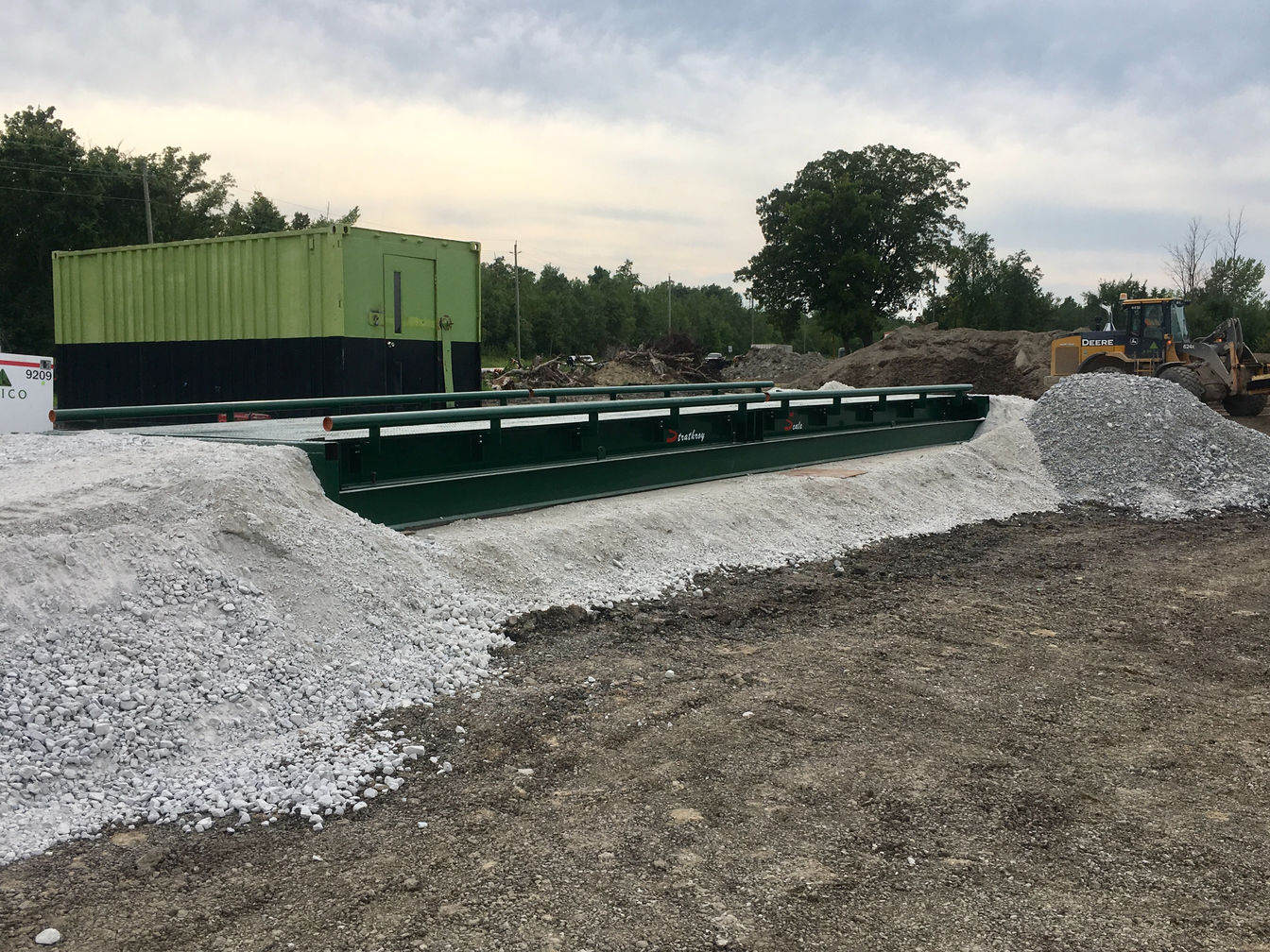 Weigh scale installation at Amico (The Miller Group). A project photo.