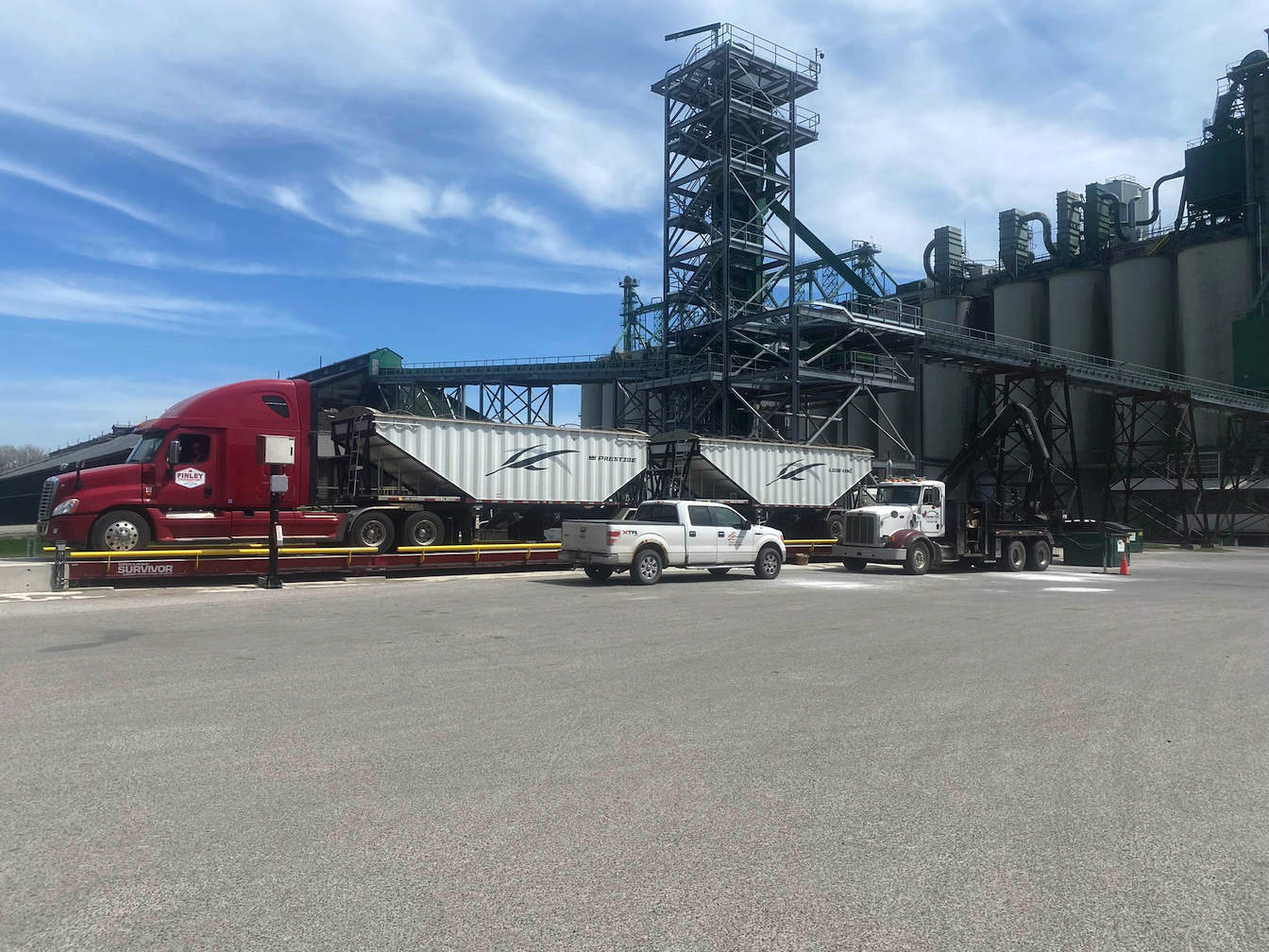 Cargill-Sarnia weigh scale installation. A project photo.