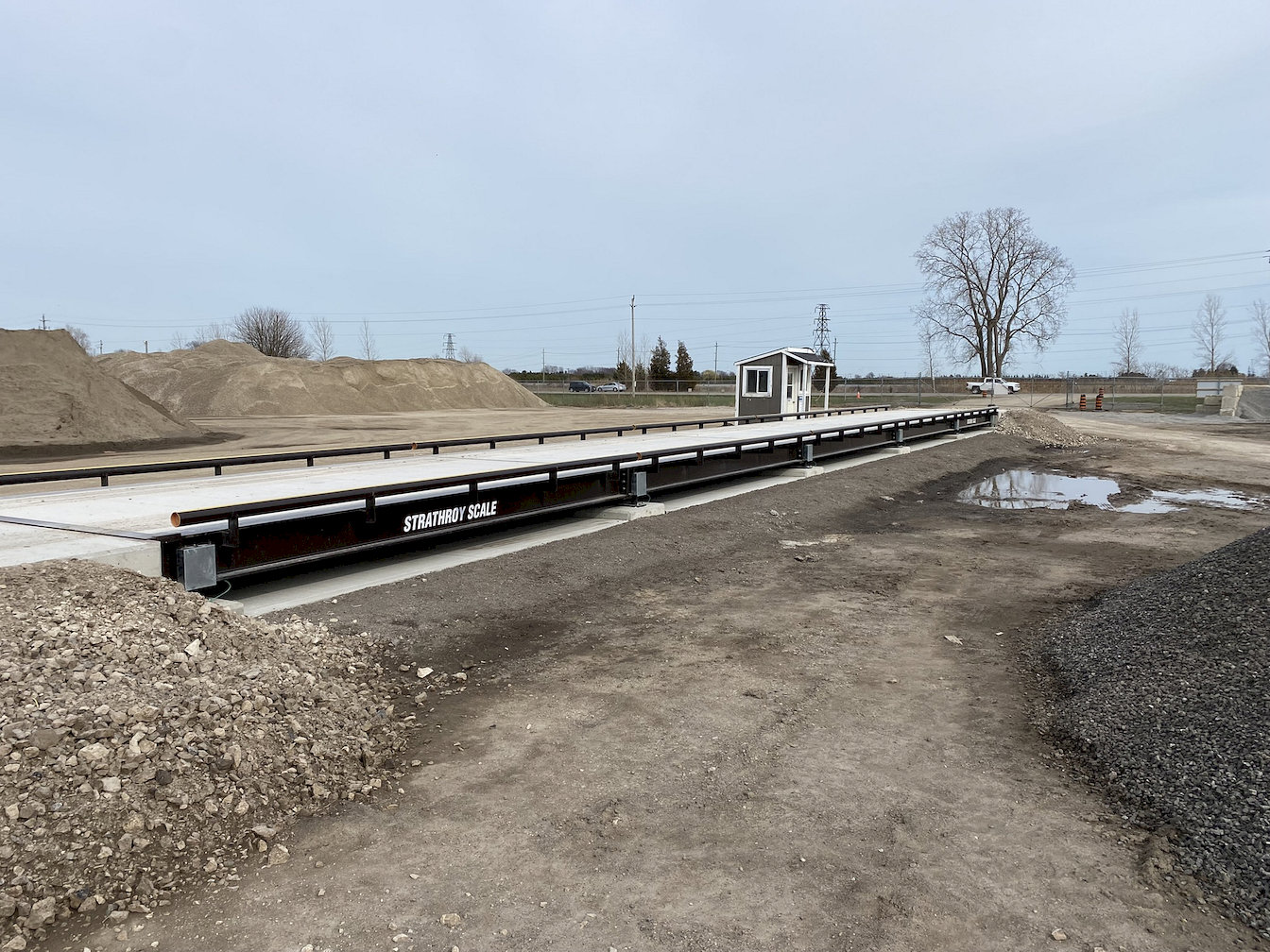 Clarke Construction, Weigh Scale Installation. Project photo.