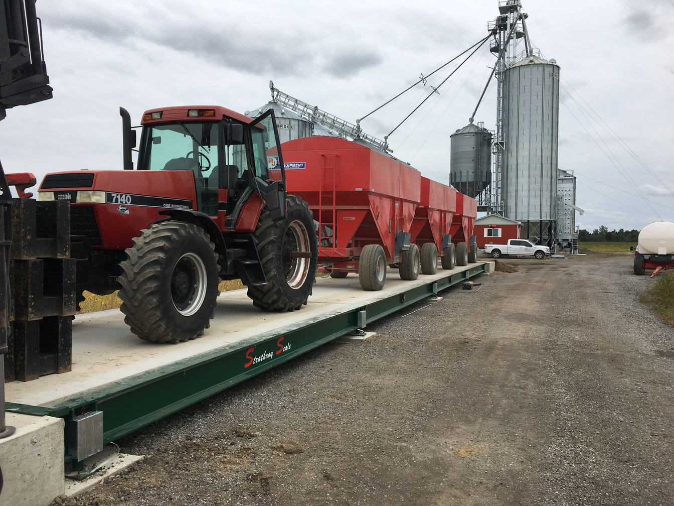 Weigh scale installation in Wyoming & Watford, Ontario. A project photo.
