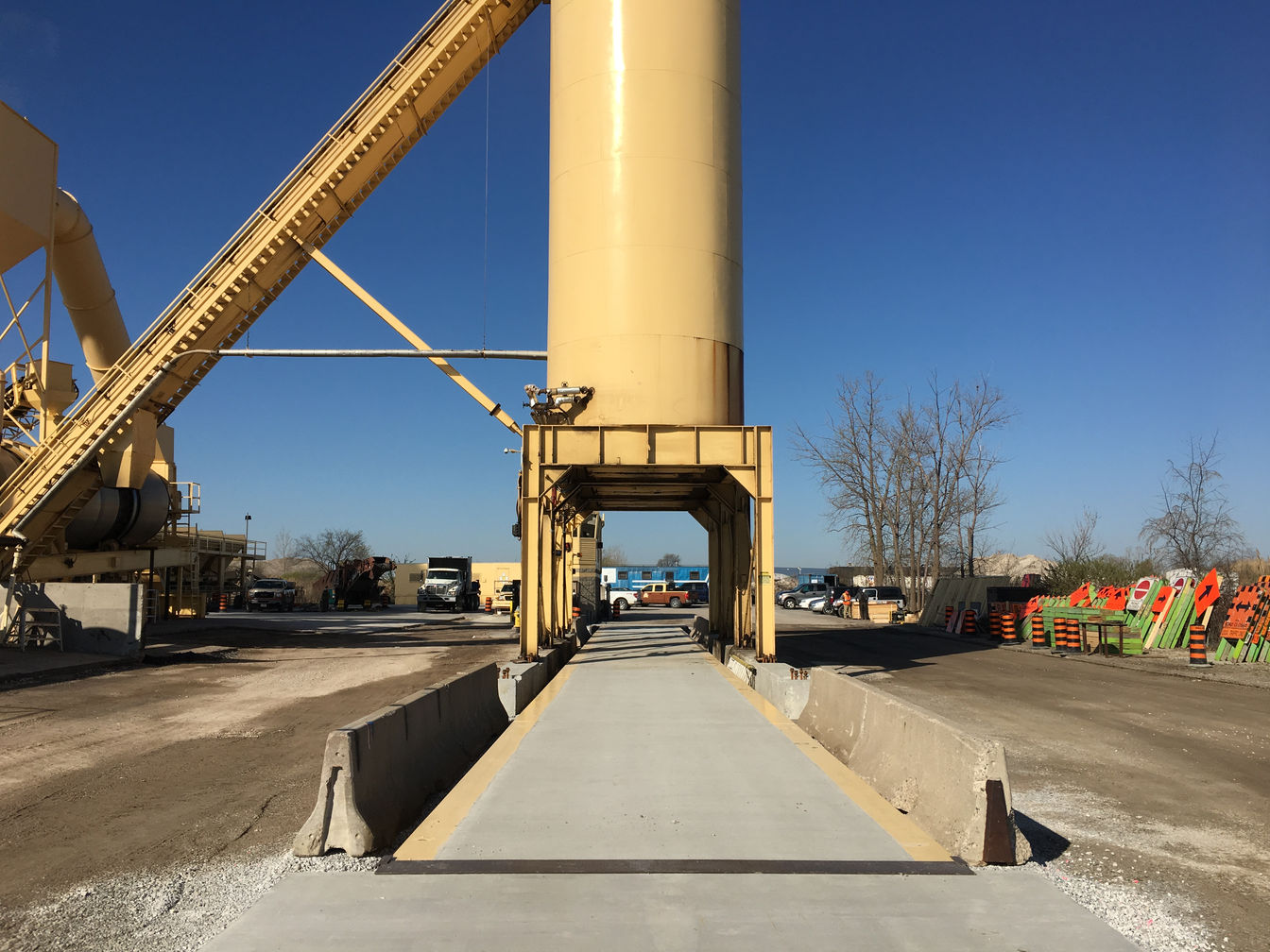 Mill-Am Corporation, Weigh Scale Installation in Windsor, Ontario. Project photo.