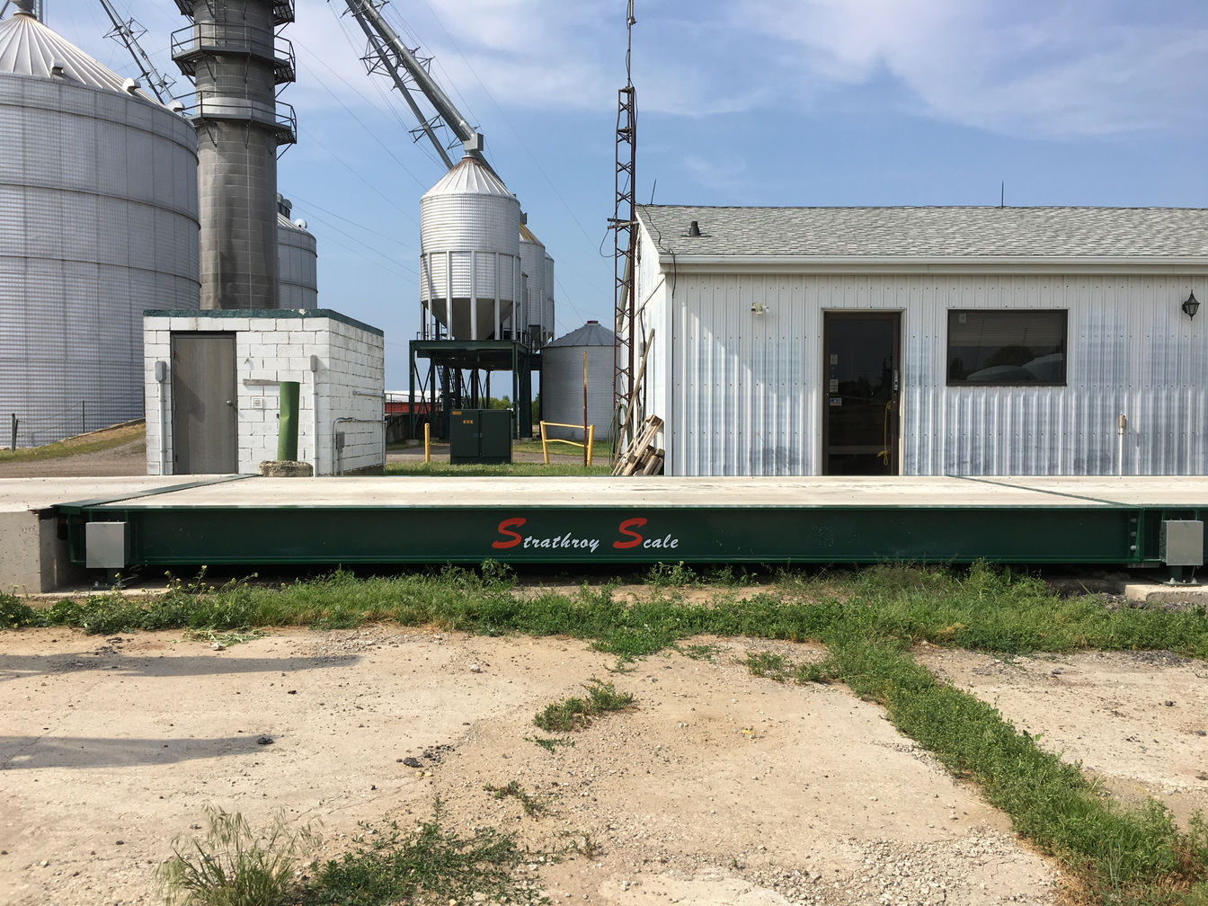 Weigh scale installation in Sarnia, Ontario. A project photo.