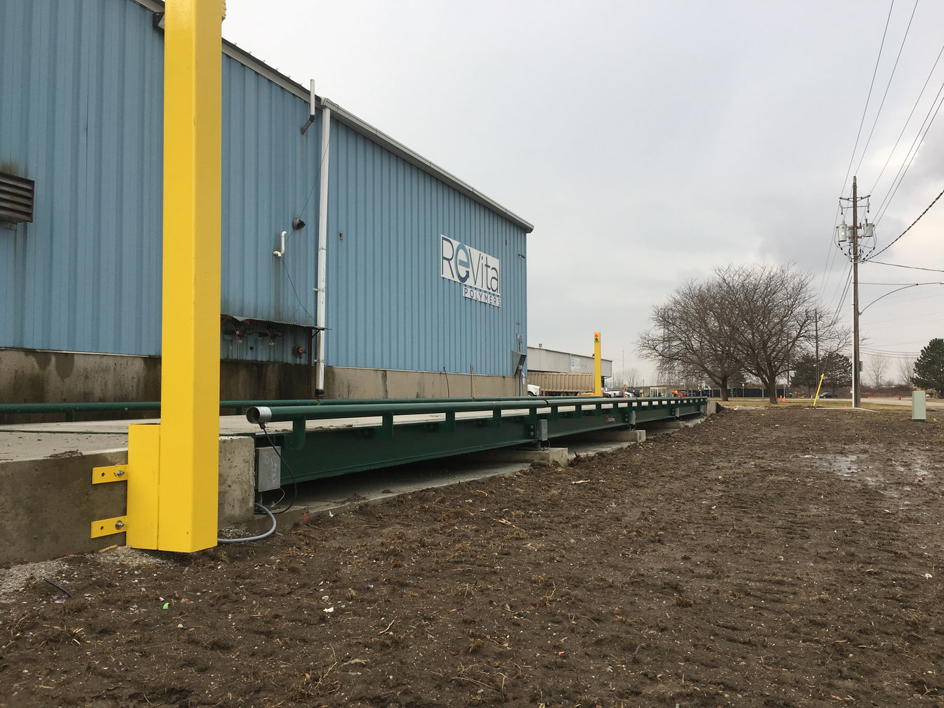 Revital Polymers Weigh Scale Installation in Corruna, Ontario. Project photo.