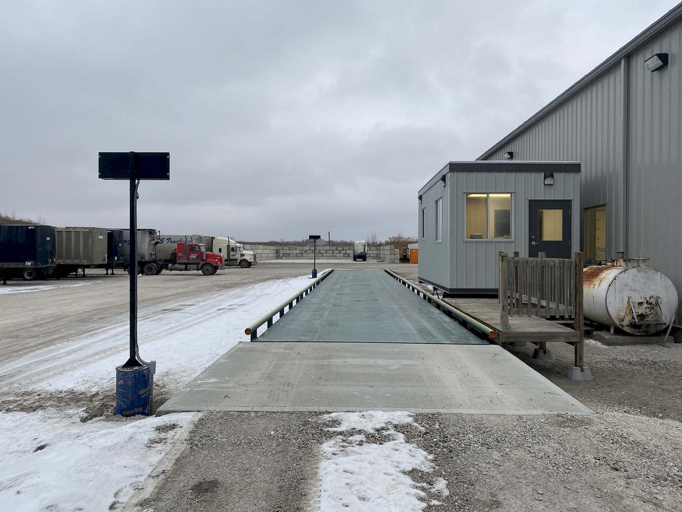 Waste Depot in Sarnia, Weigh Scale Installation. Project photo.