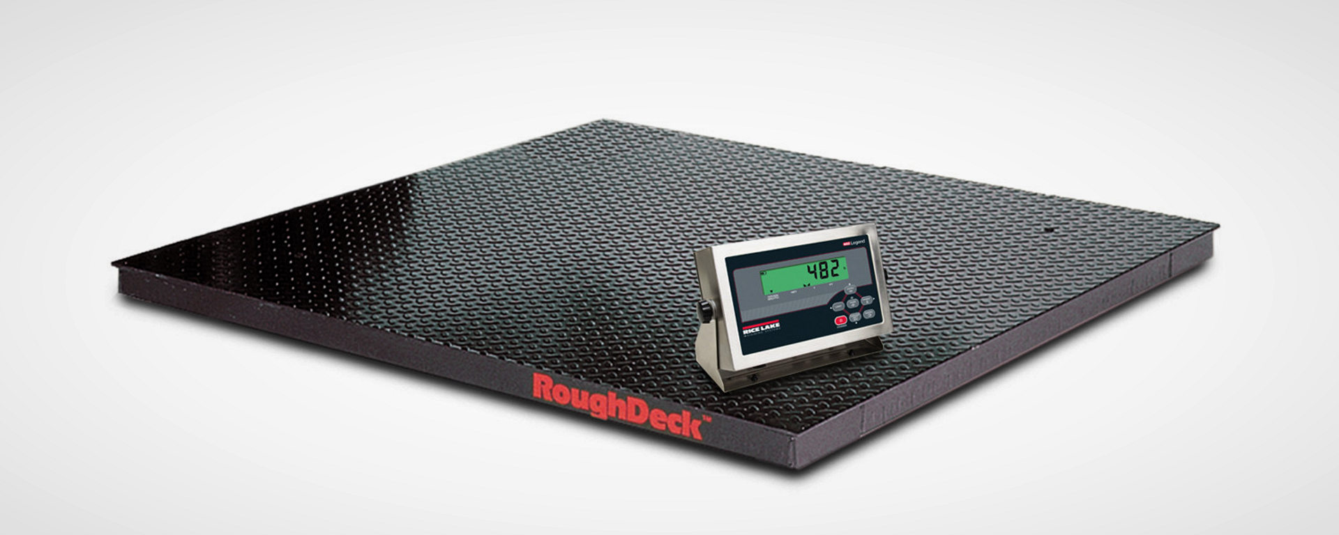 Rice Lake RoughDeck Floor Scale with Indicator.